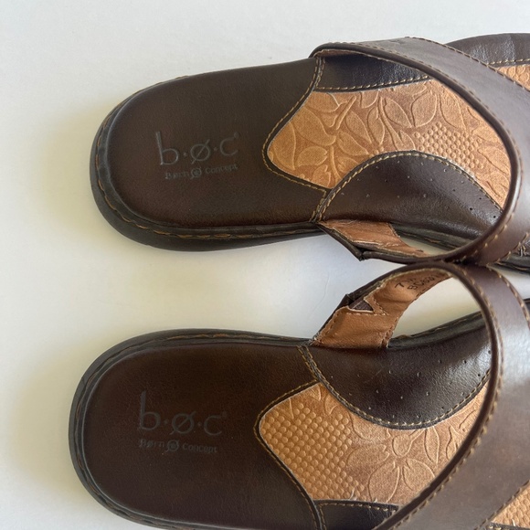 Born B.O.C slide sandals woman's size 7 Brown - Picture 4 of 6